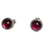 Boucles Grenat "Clou" Argent 925 (s)