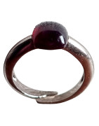 Bague Grenat Argent 925 Taille 54+