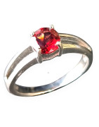 Bague Grenat Argent 925 Taille 57 (s)
