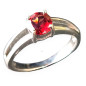 Bague Grenat Argent 925 Taille 57 (s)