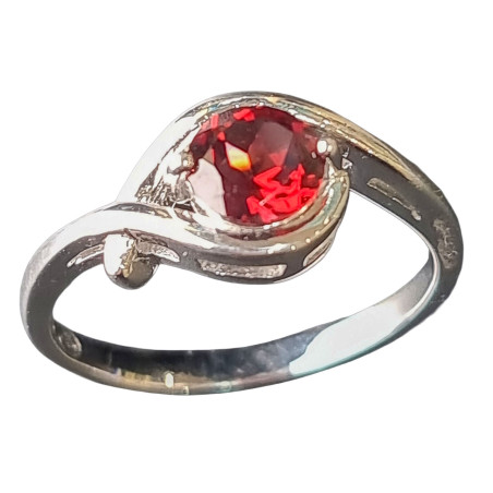 Bague Grenat Argent 925 Taille 58 (s)