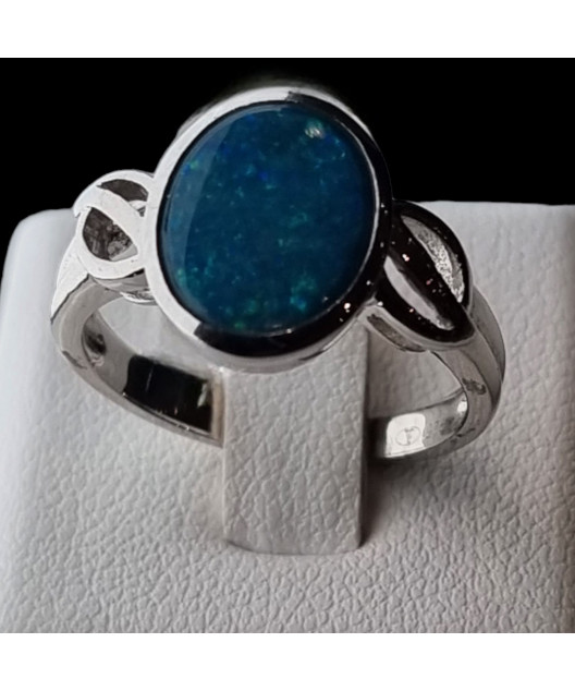 Bague Opale Argent 925 Taille 54