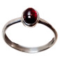 Bague Grenat Argent 925 Taille 57
