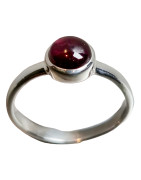 Bague Grenat Argent 925 Taille 55