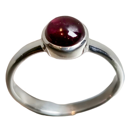 Bague Grenat Argent 925 Taille 55