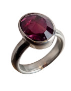 Bague Grenat Argent 925 Taille 60