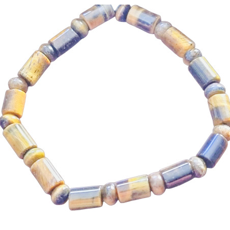 Bracelet Œil de Tigre Cylindres (s)