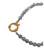 Pendentif Labradorite et Collier fermoir Doré (s)