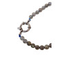 Pendentif Labradorite et Collier fermoir Argenté (s)