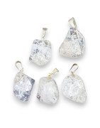 Pendentif Cristal de Roche Craquelé (s)