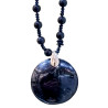 Pendentif Tourmaline noire sur Collier Obsidienne Œil céleste