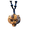 Pendentif Œil de Tigre Tête de Tigre sur collier Obsidienne Œil céleste (s)