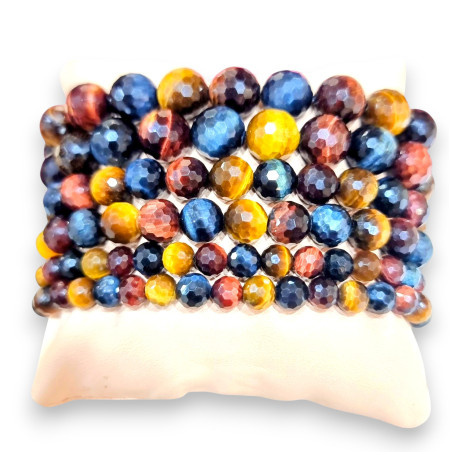 Bracelet 3 yeux Pierre Rondes Facettées