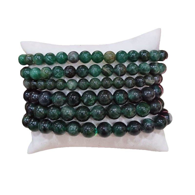 Bracelet Fuschite Pierres rondes (s)