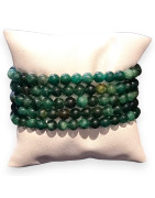 Bracelet Fuschite Pierres rondes (s)