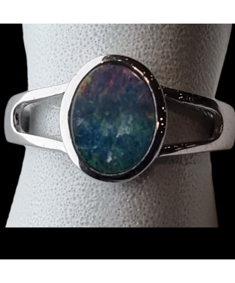 Bague Opale Argent 925 Taille 56