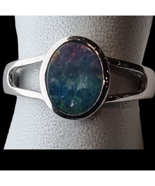 Bague Opale Argent 925 Taille 56