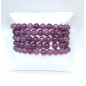 Bracelet Lépidolite Clair Pierres Rondes 8mm