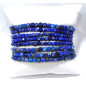 Bracelet Lapis-Lazuli Pierres Carrées 4mm