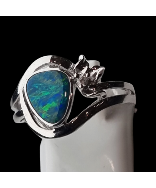 Bague Opale Argent 925 Taille 55