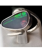 Bague Opale Argent 925 Taille 60