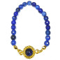 Bracelet Lapis-Lazuli Pierres Rondes Facettées 6mm