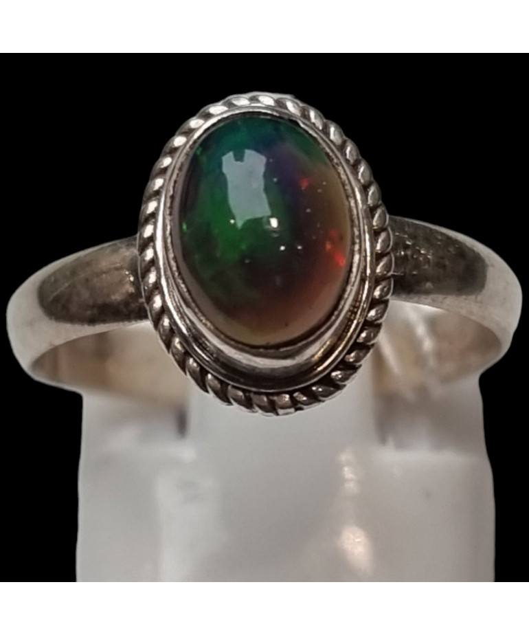 Bague Opale Argent 925 Taille 51