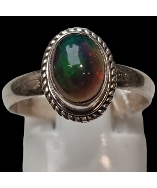 Bague Opale Argent 925 Taille 51