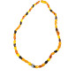 Collier Ambre Baltique Multicolore Fermoir à Vis 45 cm