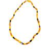 Collier Ambre Baltique Multicolore Fermoir à Vis 45 cm