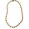 Collier Ambre Baltique Cognac et Miel Fermoir à Vis 45 cm