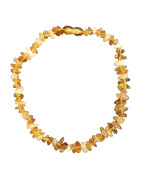 Collier Ambre baltique jaune Baroque bébé avec fermoir sécurisé