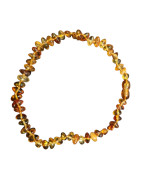 Collier Ambre Baltique Baroque pour Bébé avec Fermoir Sécurisé