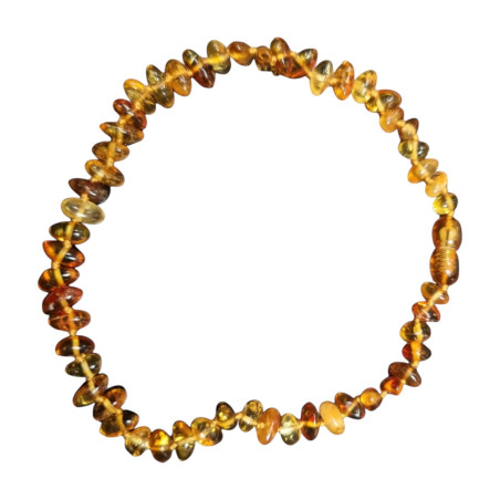 Collier Ambre Baltique Baroque pour Bébé avec Fermoir Sécurisé