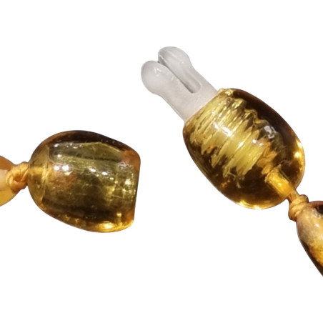 Collier Ambre Baltique Baroque pour Bébé avec Fermoir Sécurisé