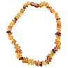 Collier Ambre baltique multicolore Baroque bébé avec fermoir sécurisé