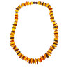 Collier Ambre Baltique Cognac et Miel avec Fermoir à Vis 45 cm