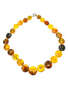 Collier Ambre Baltique Multicolore avec Fermoir 56 cm