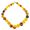 Collier Ambre Baltique Multicolore avec Fermoir 56 cm