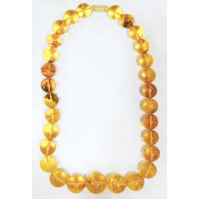 Collier Ambre Baltique Billes de 14 à 22 mm avec Fermoir à Vis 45 cm