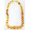 Collier Ambre Baltique Billes de 14 à 22 mm avec Fermoir à Vis 45 cm