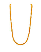 Collier Ambre Baltique Cognac Pierres de 5mm avec Fermoir à Vis 45 cm