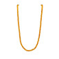Collier Ambre Baltique Cognac Pierres de 5mm avec Fermoir à Vis 45 cm