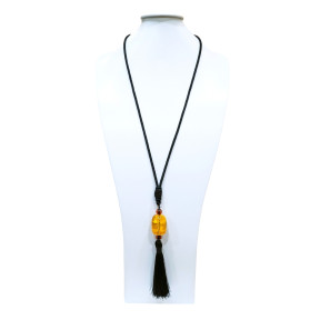 Collier Ambre Baltique sur Cordon à Enfiler 100 cm