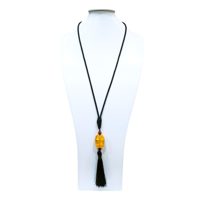 Collier Ambre Baltique sur Cordon à Enfiler 100 cm