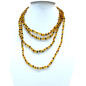 Collier Ambre Multicolore Type Sautoir 192 cm