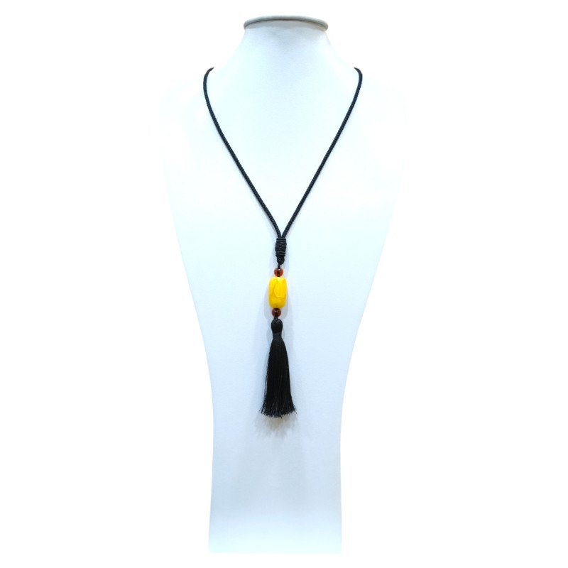 Collier Ambre Baltique sur Cordon à Enfiler 100 cm