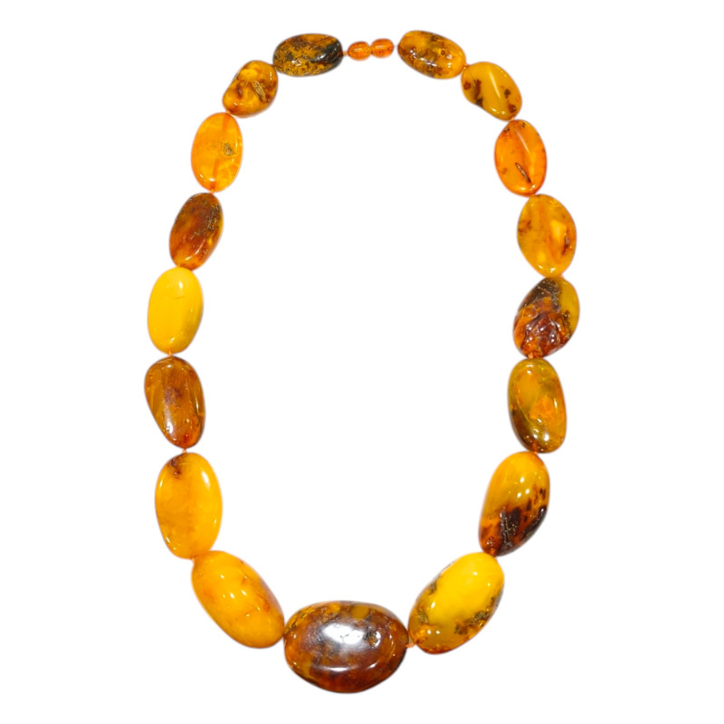 Collier Ambre Baltique avec Fermoir à Vis 50 cm