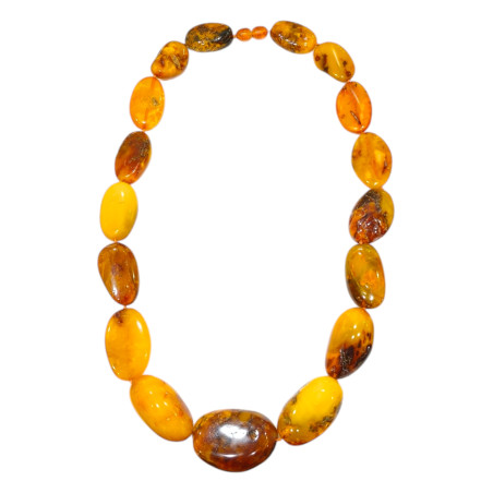 Collier Ambre Baltique avec Fermoir à Vis 50 cm