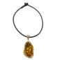 Pendentif Ambre Baltique avec Cordon Cuir 35 cm